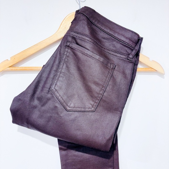 BANANA REPUBLIC High-Rise Skinny Coated Chocolate Jean - Picture 12 of 12